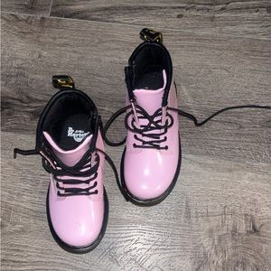 Size 9 toddler girl pink doc martens worn 1 or twice . Like new